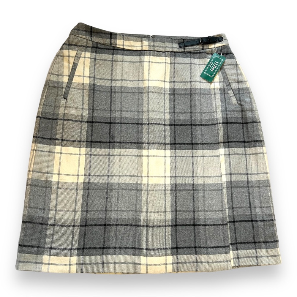 LL. Bean flannel plaid tartan kilt shirt 🍁